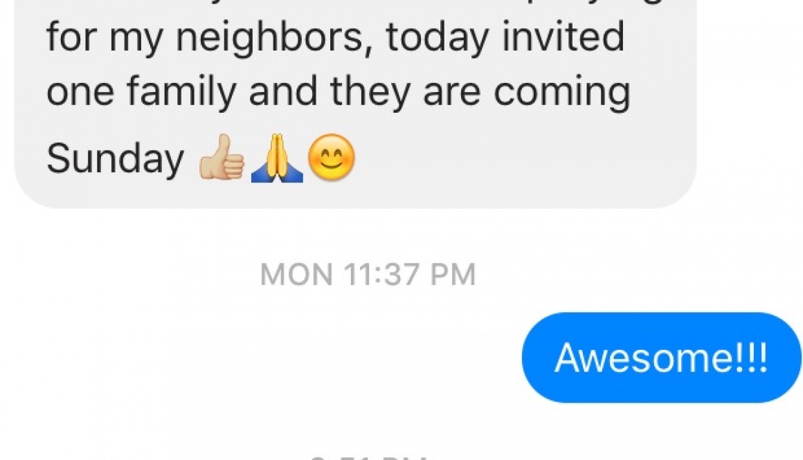 Walking, praying and …….. inviting!
